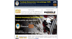 Desktop Screenshot of fundacja.topr.pl
